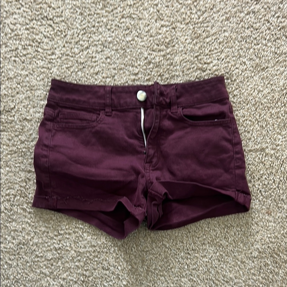 Women's Burgundy Shorts